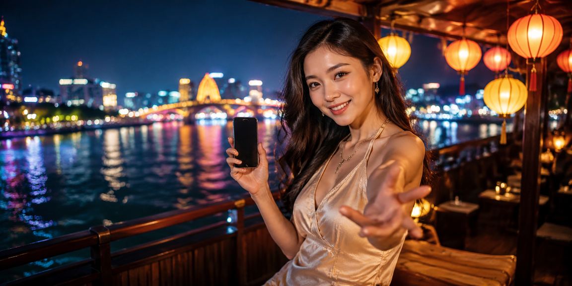 Cảnh đèn lồng trong casino di động tại Đà Nẵng