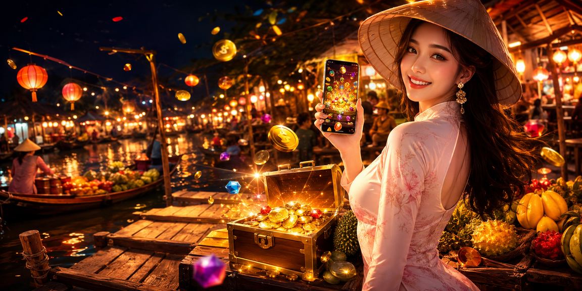 Người dùng vùng Đồng bằng sông Cửu Long trải nghiệm casino mobile tại chợ đêm