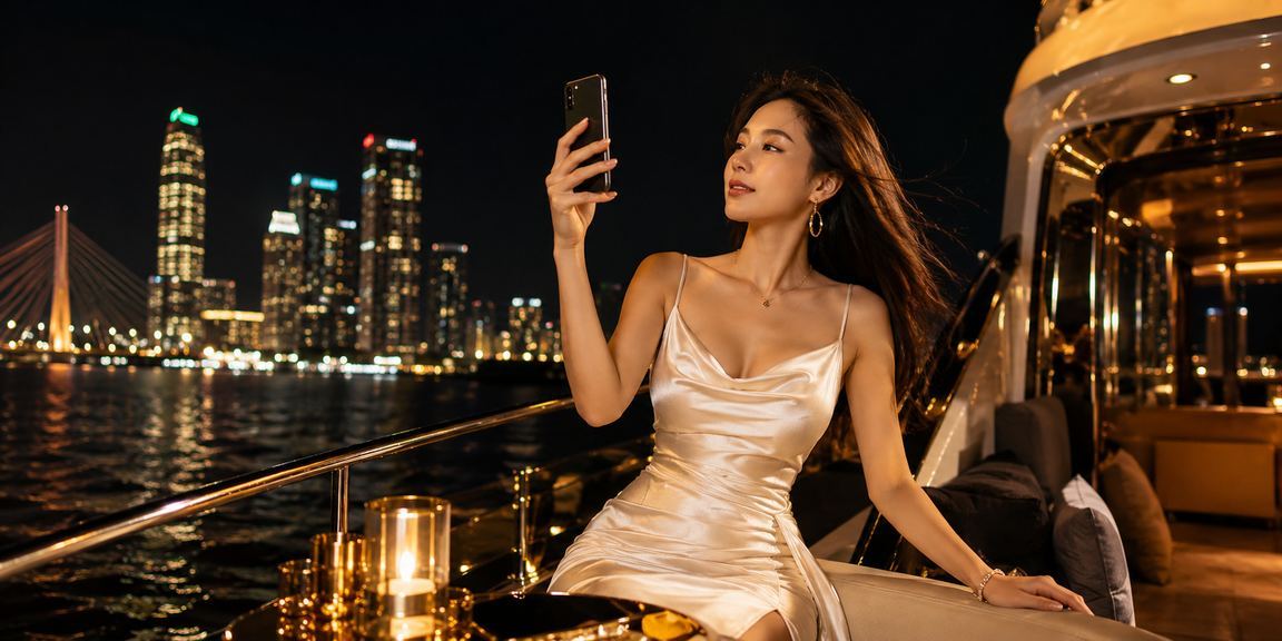Người dùng Sài Gòn chơi slots casino trên điện thoại tại quán cà phê buổi tối
